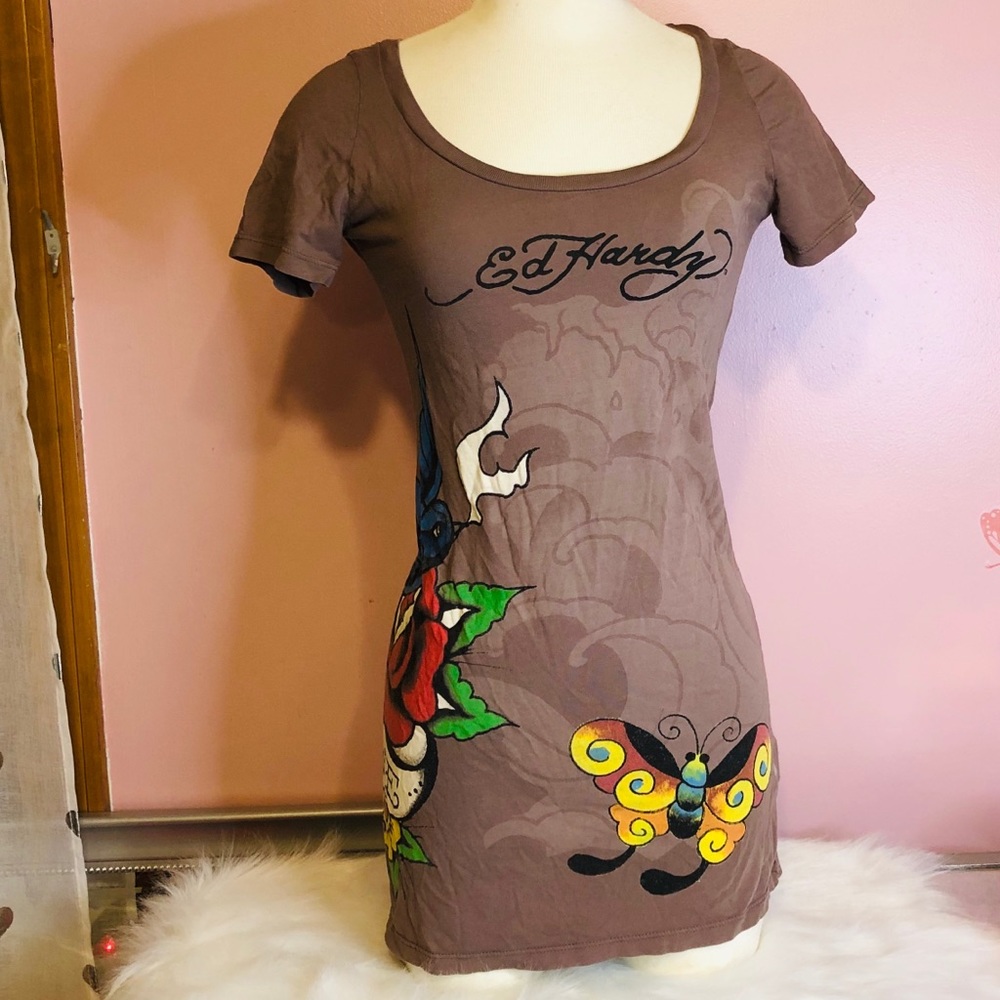 Ed Hardy Butterfly Tunic